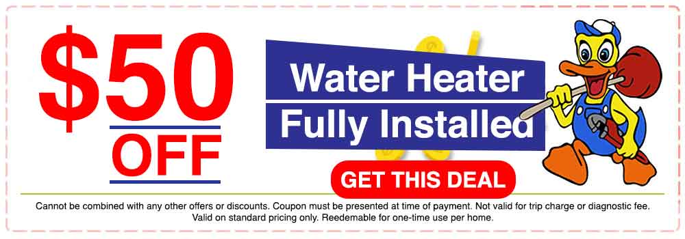 Valley Plumbing coupon - Water Heater
